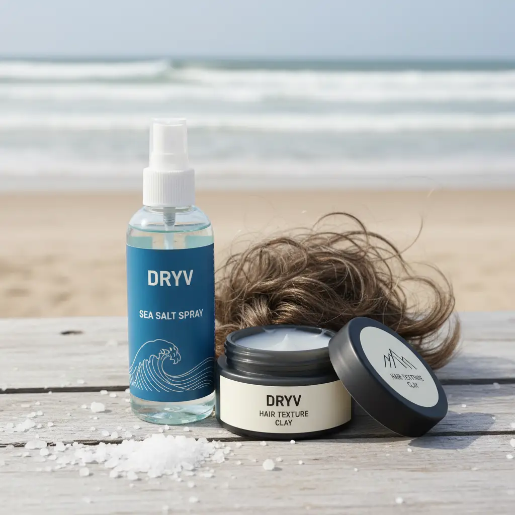 dryv sea salt spray and hair texure clay